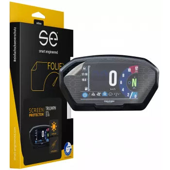 smart.engineered SE-DCP-2-0102-0112-1-M Película protectora de pantalla para TRIUMPH Tiger 800 / Tiger 1200 / Tiger 1200XC / Tiger 1200CR - Transparente - Monocromático