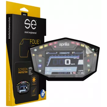 smart.engineered SE-DCP-2-0102-0117-1-M Película protectora de pantalla para moto transparente clara pack de 2