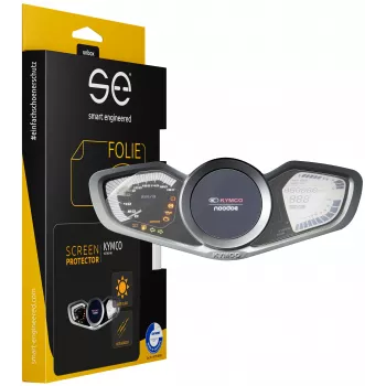 smart.engineered SE-DCP-2-0102-0118-1-M Película protectora de pantalla para cockpit de moto - Transparente - pack de 2