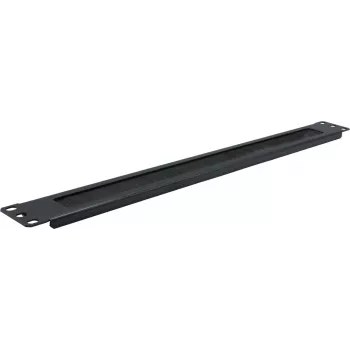 Rockstable panel de gestión de cables con junta de cepillo de 1U 19