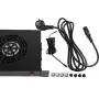 Rockstable elemento de ventilación 1U de 19 pulgadas - ventilador - negro - acero - 2 ventiladores - 12 cm - 330 m³/h (RS19-FT1U2TM)