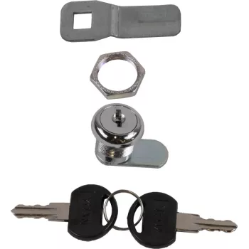 Rockstable cerradura para puertas laterales y traseras - Cerradura de puerta - Plateado (RS19-SLOT-C)