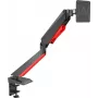 Rockstable RS-MM008 soporte para monitor gaming de 1 monitor - Pinza de escritorio / Pasacables - 8 kg - 15 inch-32 inch - 100x100 mm - Negro - Rojo