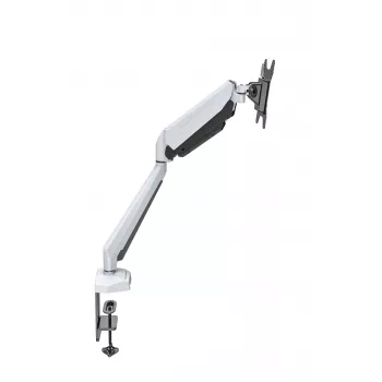 Rockstable RS-MM010W soporte de monitor individual profesional - Pinza de escritorio/Pasacables - 8 kg - 15-32