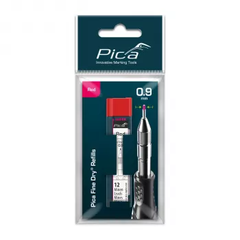 PICA-MARKER Pica Fine-Dry recambios rojo - 10 minas, 2,8 mm, 125 mm, blíster