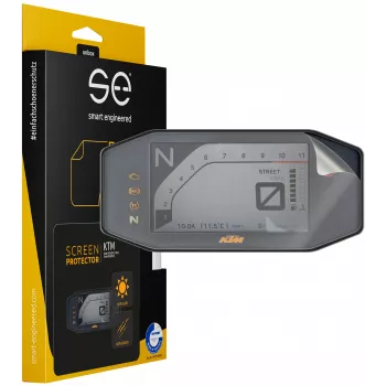 smart.engineered SE-DCP-2-0102-0166-1-M protector de pantalla para KTM Duke 790 (2018-2022) / Duke 890 (2018-2022) / 690 Duke/R (2016-2019) - Transparente