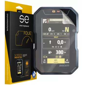 smart.engineered SE-DCP-2-0102-0181-1-M protector de pantalla para Ducati DesertX (2023+) - Transparente