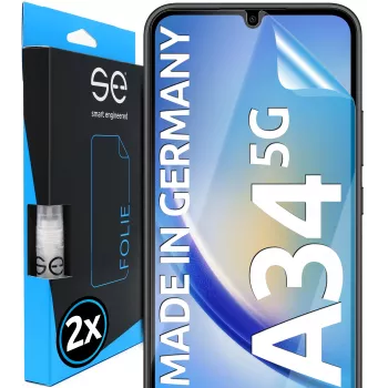SMART.ENGINEERED se 3D Screen Protector para Samsung Galaxy A34 (pack de 2) (SE0-F0101-0395-23-M)