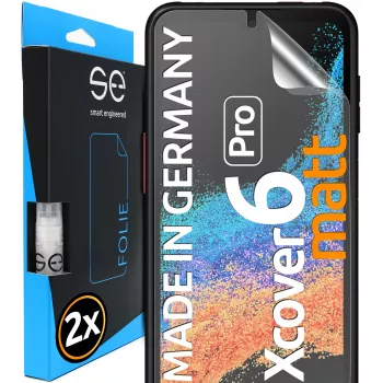 smart.engineered se 3D protector de pantalla Samsung Galaxy XCover 6 Pro antirreflejo pack de 2