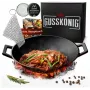 Gusskönig wok de hierro fundido pre-curado 36 cm (GK-48)