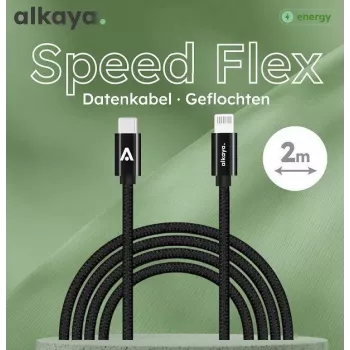 ALKAYA Speed Flex Cable USB-C a Lightning 2 m blanco (CL-60033)