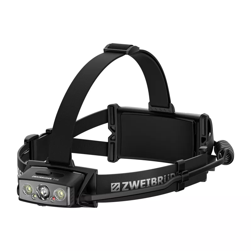 Zweibrüder ZB11H Linterna frontal LED recargable 2500 lúmenes USB-C