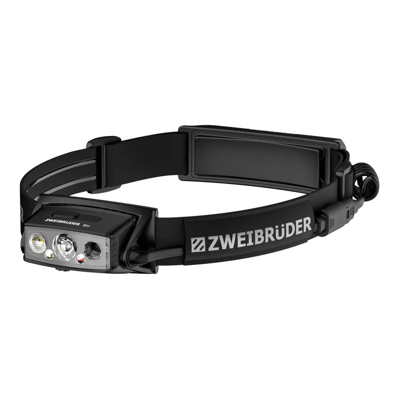 Zweibrüder ZB9H Linterna frontal LED recargable 2000 lúmenes USB-C