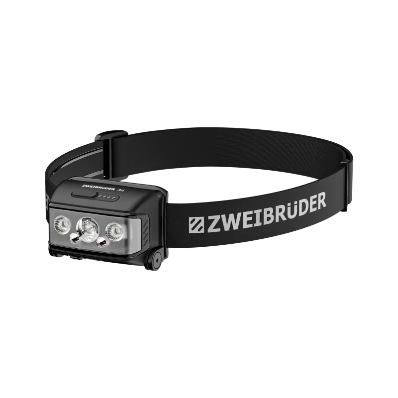 Zweibrüder ZB3H Linterna frontal LED recargable 600 lúmenes USB-C