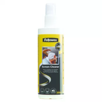 Fellowes spray limpiador de pantallas 250 ml con paño de microfibra