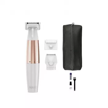 Wahl TRIM and SHAVE 3028668 Recortadora de bikini, recargable, en húmedo y en seco, blanco/rosa