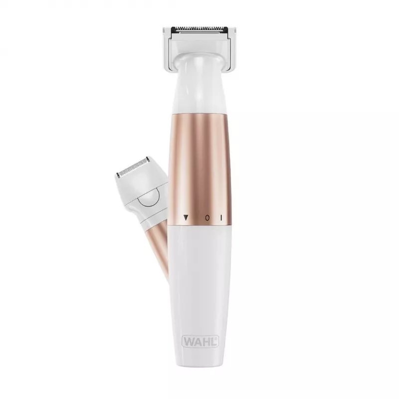 Wahl TRIM and SHAVE 3028668 Recortadora de bikini, recargable, en húmedo y en seco, blanco/rosa