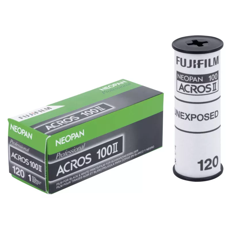 Fujifilm Neopan Acros 100 II 120 película negativa en blanco y negro (1 rollo)