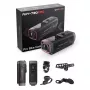 AKEEYO 730Pro cámara de acción 4K para manillar de bicicleta y moto - Negro