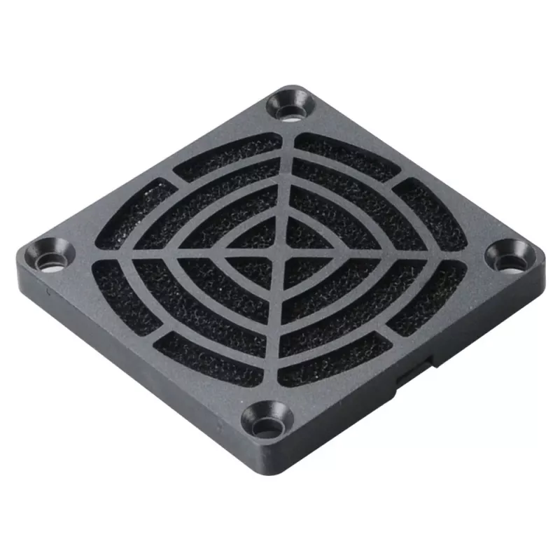 Akasa GRM60-30 Kit de filtro para ventilador de 60mm - Malla de nailon negra, lavable, con rejilla protectora para ventilador