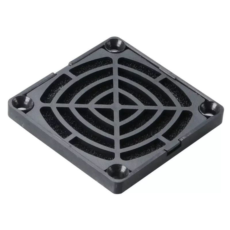 Akasa GRM60-30 Kit de filtro para ventilador de 60mm - Malla de nailon negra, lavable, con rejilla protectora para ventilador