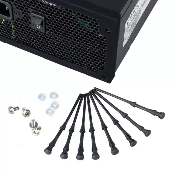 Akasa AK-MX002 soportes antivibración para ventiladores - negro - goma - silicona - pack de 4