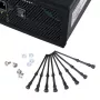 Akasa AK-MX002 soportes antivibración para ventiladores - negro - goma - silicona - pack de 4