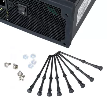 Akasa AK-MX002 soportes antivibración para ventiladores - negro - goma - silicona - pack de 4
