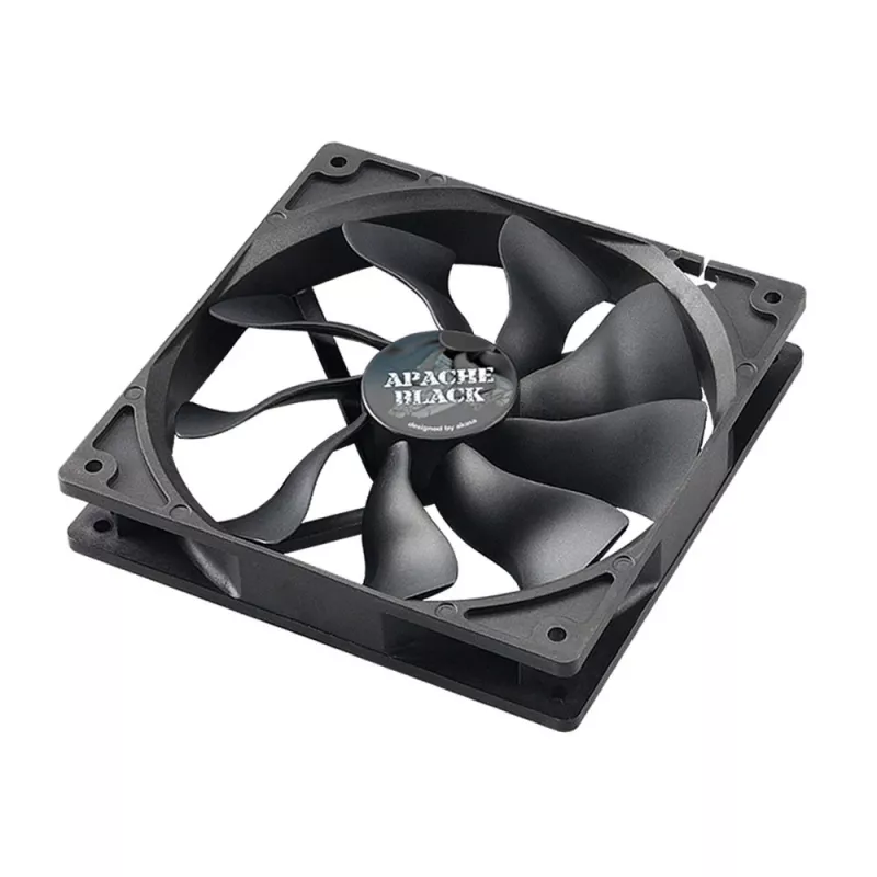 Akasa Apache AK-FN058 ventilador de carcasa PWM de 120 mm, negro