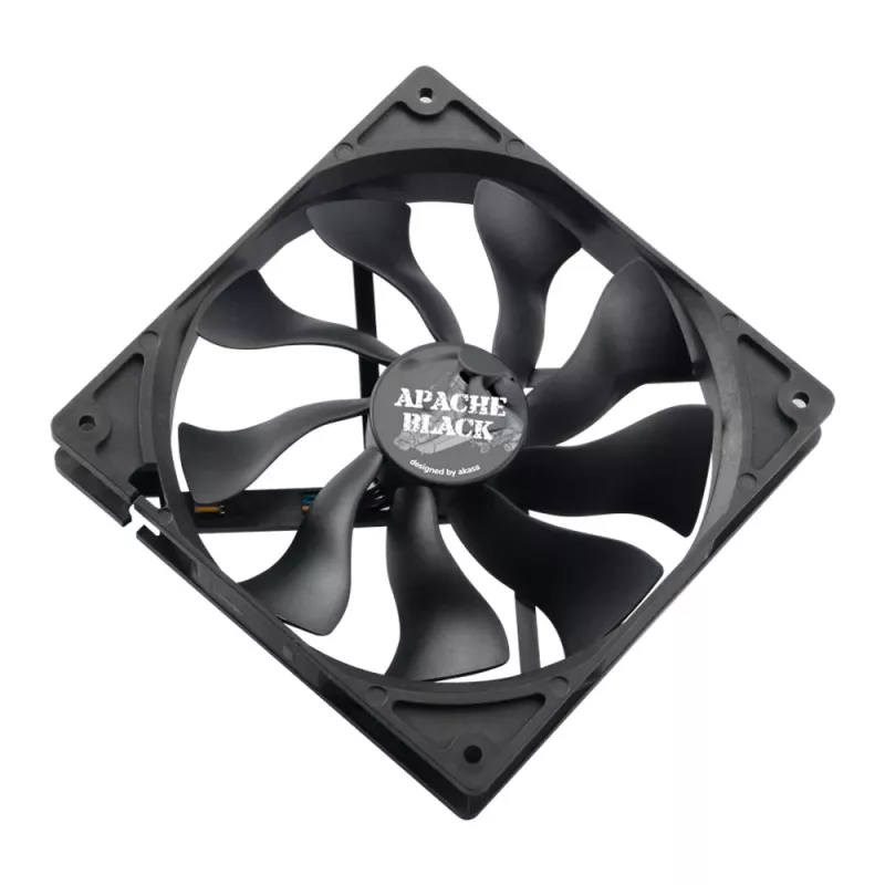 Akasa Apache AK-FN058 ventilador de carcasa PWM de 120 mm, negro