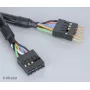 Akasa EX1394I-40 cable de extensión IEEE 1394 FireWire 40 cm (0,4 m) conector macho de 6 pines a conector hembra negro
