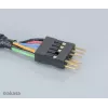 Akasa EX1394I-40 cable de extensión IEEE 1394 FireWire 40 cm (0,4 m) conector macho de 6 pines a conector hembra negro