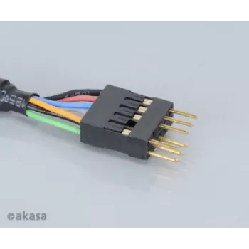 Akasa EX1394I-40 cable de extensión IEEE 1394 FireWire 40 cm (0,4 m) conector macho de 6 pines a conector hembra negro