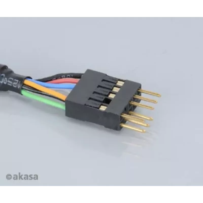 Akasa EX1394I-40 cable de extensión IEEE 1394 FireWire 40 cm (0,4 m) conector macho de 6 pines a conector hembra negro