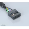 Akasa EX1394I-40 cable de extensión IEEE 1394 FireWire 40 cm (0,4 m) conector macho de 6 pines a conector hembra negro