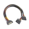 Akasa AK-CBPW05-30 cable divisor de alimentación SATA 30 cm negro