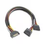 Akasa AK-CBPW05-30 cable divisor de alimentación SATA 30 cm negro