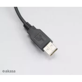 Akasa AK-CBUB05-10BK cable USB 2.0 - USB-A a Micro-USB-B - 1 m - negro