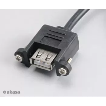 Akasa AK-CBUB06-60BK cable USB 2.0 de interno a externo, 60 cm, negro