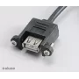 Akasa AK-CBUB06-60BK cable USB 2.0 de interno a externo, 60 cm, negro