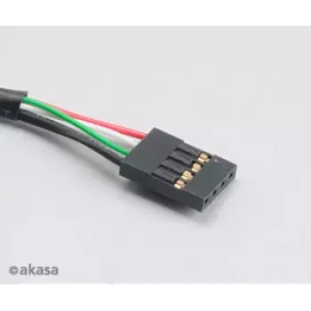 Akasa AK-CBUB06-60BK cable USB 2.0 de interno a externo, 60 cm, negro