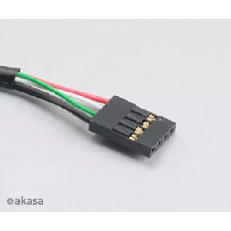 Akasa AK-CBUB06-60BK cable USB 2.0 de interno a externo, 60 cm, negro