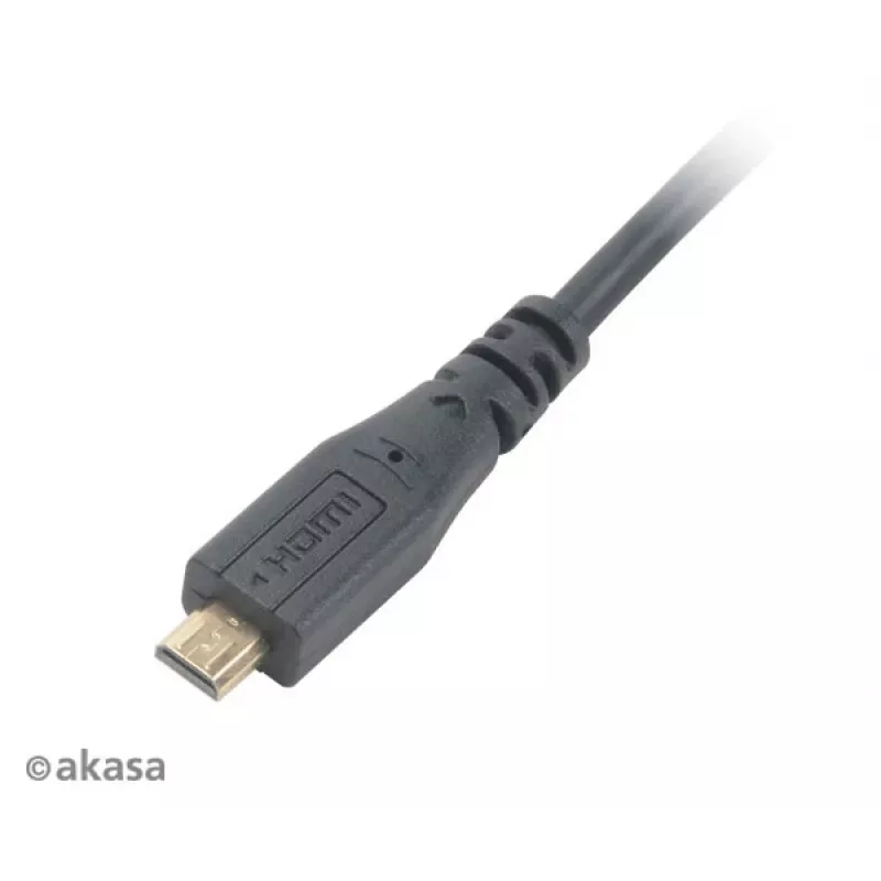 Akasa cable HDMI High Speed con Ethernet de 1,5 m - HDMI Type-A a Micro HDMI - 4K - negro