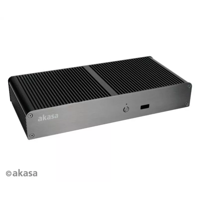 Akasa Tesla T caja NUC sin ventilador - negra - UCFF - USB
