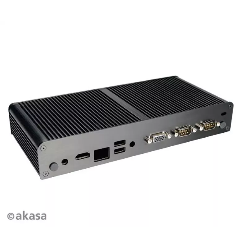Akasa Tesla T caja NUC sin ventilador - negra - UCFF - USB