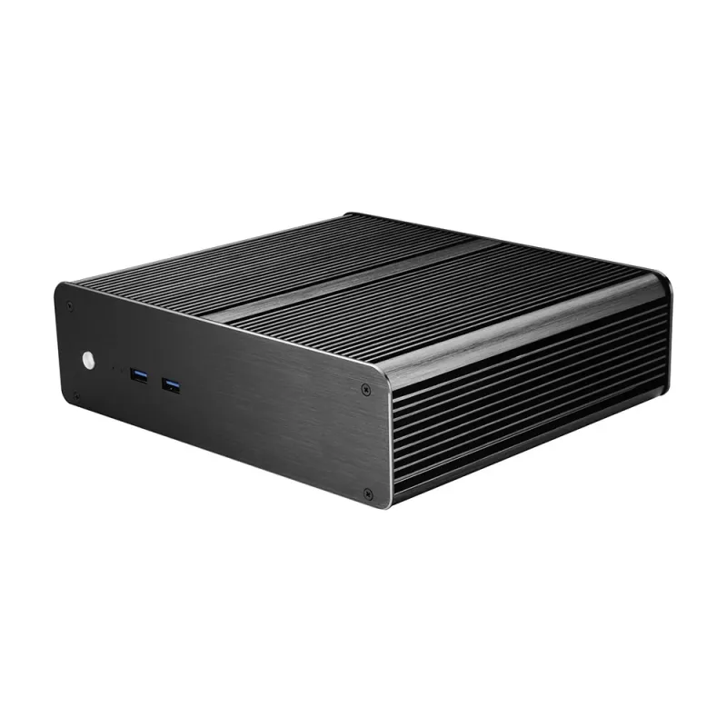 Akasa Euler T caja de PC Mini Tower negra Mini-ITX aluminio 2,5 pulgadas