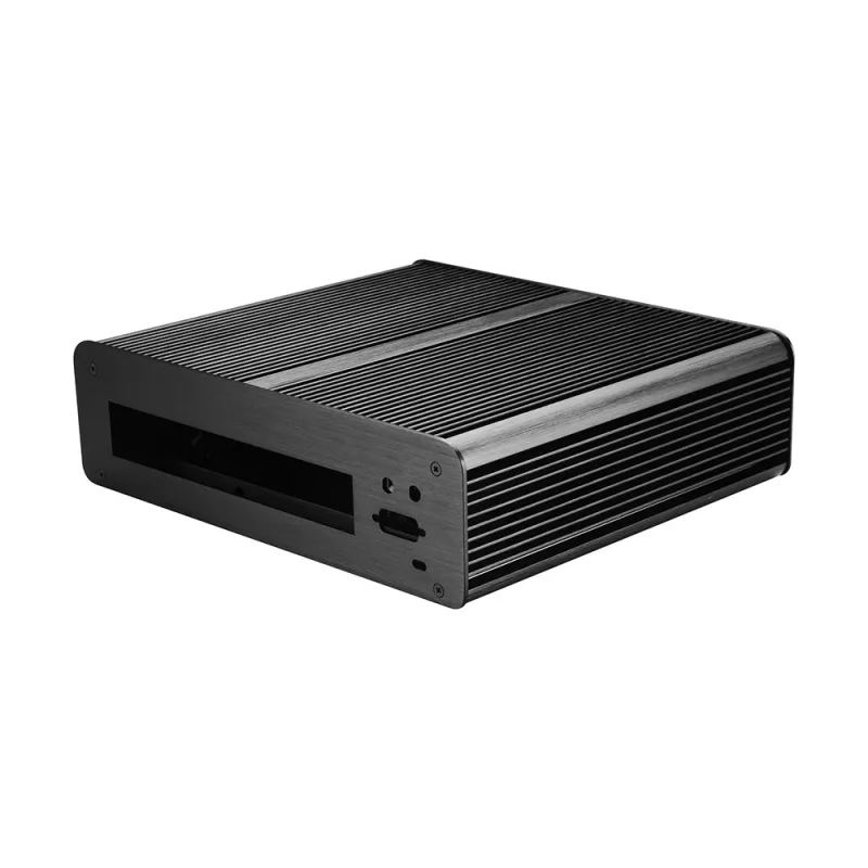 Akasa Euler T caja de PC Mini Tower negra Mini-ITX aluminio 2,5 pulgadas