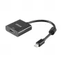 Akasa adaptador de vídeo Mini DisplayPort macho a HDMI hembra - 4K a 30 Hz, negro