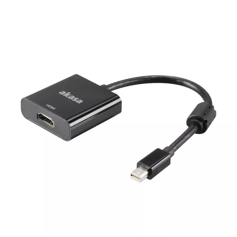 Akasa adaptador de vídeo Mini DisplayPort macho a HDMI hembra - 4K a 30 Hz, negro