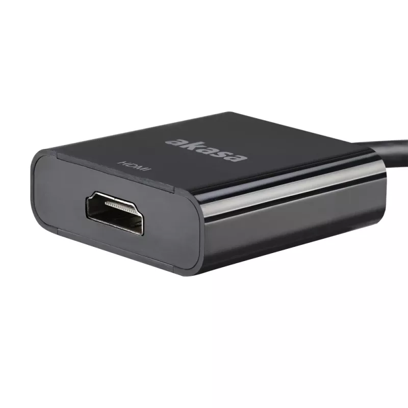 Akasa adaptador de vídeo Mini DisplayPort macho a HDMI hembra - 4K a 30 Hz, negro